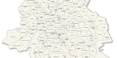 Окрестности Брюсселя карте