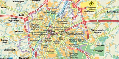 Трассы Брюссель карте