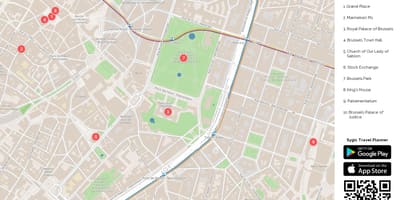 Брюссель парк карта