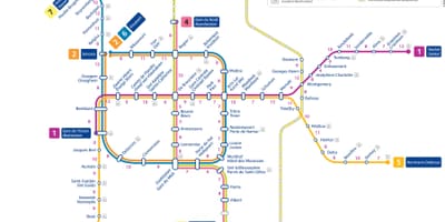Схема метро Брюссель