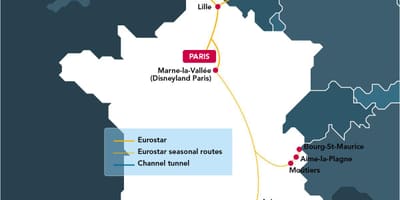 Карта Брюссель eurostar