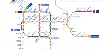 Брюссель сети трамвайной карте
