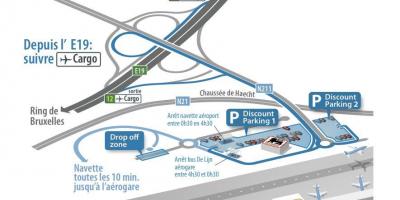 Карта парковок аэропорта Брюсселя