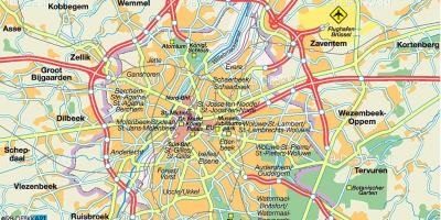 Трассы Брюссель карте