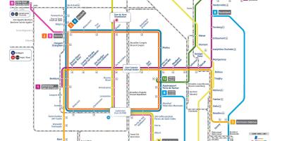 PDF-карты Брюсселя поезд